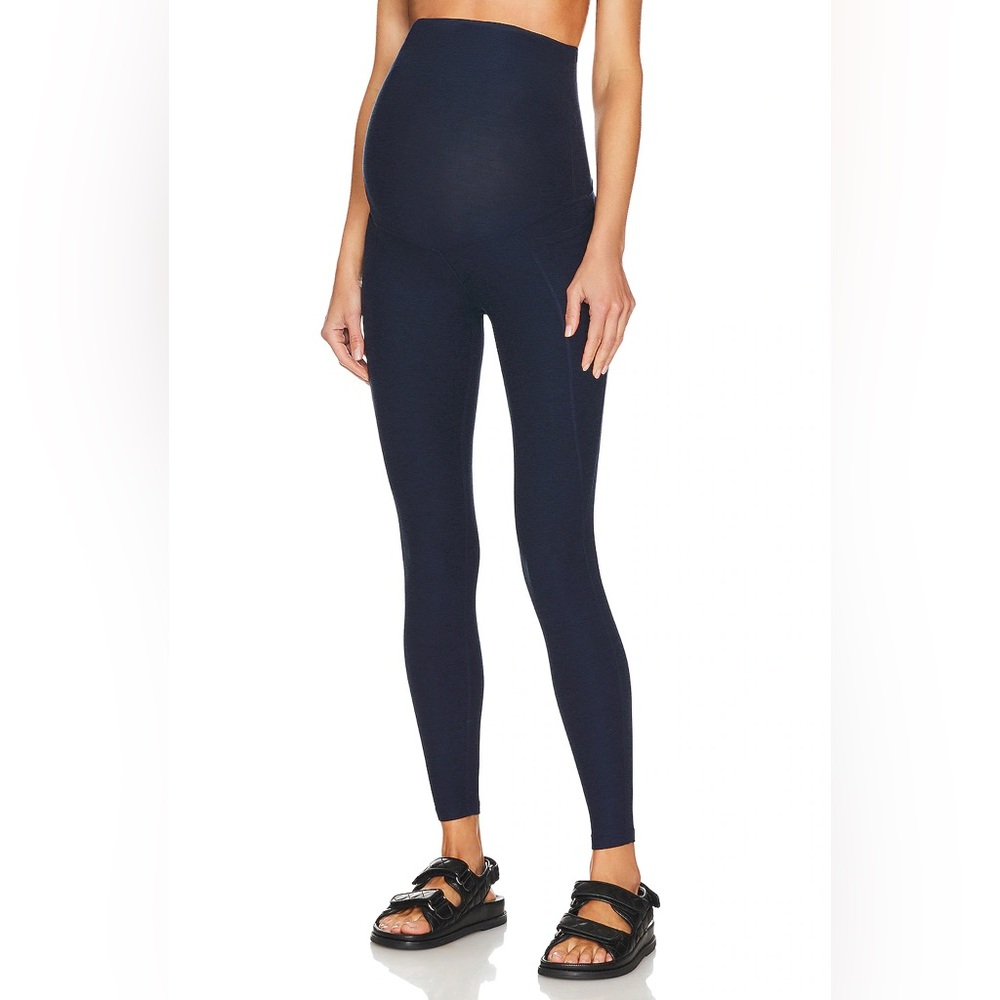 Beyond Yoga Navy Maternity Leggings
